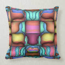 painted blocks pillow