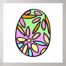 Painted Easter Egg Poster