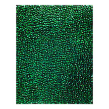 Painted green gems custom announcements