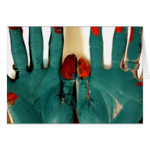 Painted Hands (blank inside) Card