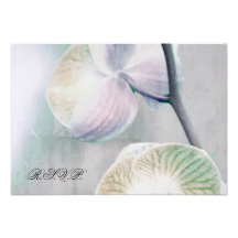 Painted Orchid RSVP Card Custom Invites