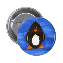 Painted Penguin button