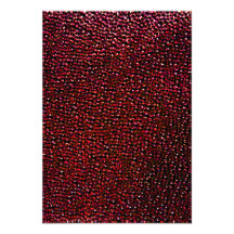 Painted red gems invitations