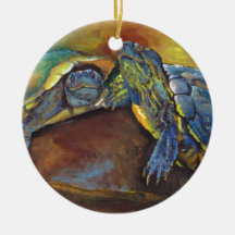 Painted Turtles Ornament