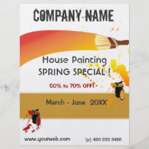 Painter & House Painting Maintenance Custom Flyer