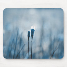 Painterly blue Mousepad