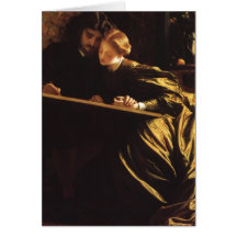 Painter's Honeymoon by Leighton, Victorian Art Card