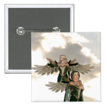 Pair of Angels  Pin