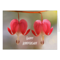 Pair of Bleeding Hearts Flowers cards
