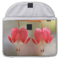 Pair of Bleeding Hearts Flowers macbook sleeves