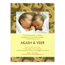 Paisley Annaprashan (First Rice) Invitation