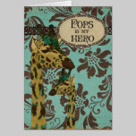 Paisley  Giraffes  Father's Day Card cards
