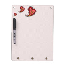 Paisley Heart Dry Erase Board