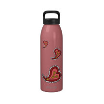 Paisley Heart Water Bottle
