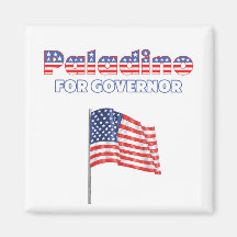 Paladino for Governor Patriotic American Flag Refrigerator Magnets