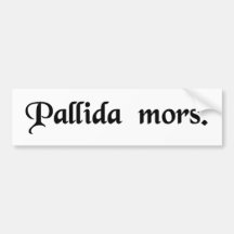 Pale Death. Bumper Stickers