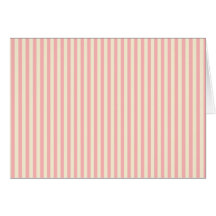Pale pink and cream stripes cards
