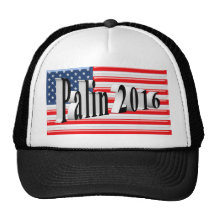 PALIN 2016 Cap, Black 3D, Old Glory Hats
