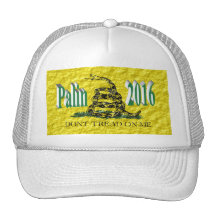 PALIN 2016 Cap, Blue-Green 3D, Gadsden Hat