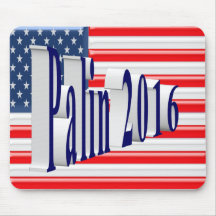 PALIN 2016 Mouse Pad, Blue 3D, Old Glory