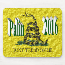PALIN 2016 Mouse Pad, Green 3D, Gadsden