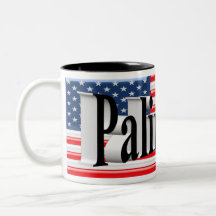 PALIN 2016 Mug, Black 3D, Old Glory