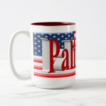PALIN 2016 Mug, Light Red 3D, Old Glory