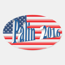 PALIN 2016 Sticker, Sea Blue 3D, Old Glory