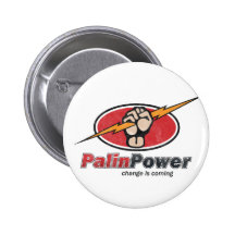 Palin Power!! Pinback Button
