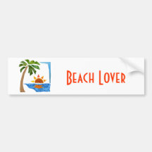 Palm, Sun & Sea Bumper Stickers
