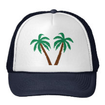 Palm trees trucker hats