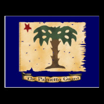 Palmetto Guard Flag postcards