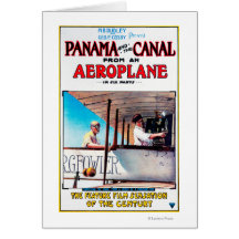 Panama and the Canal Aeroplane Movie Promo Poste Cards