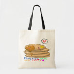 pancakes make me happy tote bag