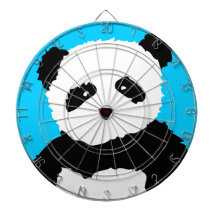 panda face dart board
