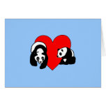 Panda Love Greeting Cards