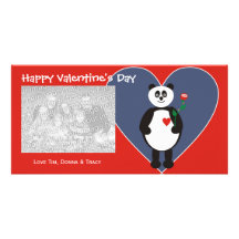 Panda Love Valentine Photo Cards