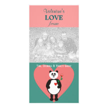 Panda Love Valentine Photo Cards