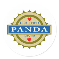 Panda Lover stickers