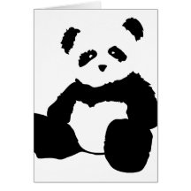 panda plush greeting cards