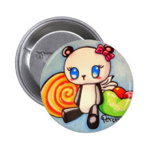 panda sweets by kylie pinback button