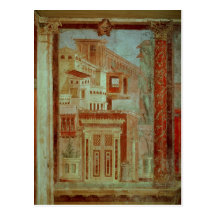 Panel from Cubiculum from the bedroom of the Post Cards