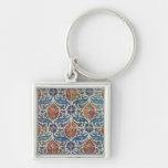 Panel of Isnik earthenware tiles Keychain