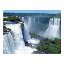 Panorama of the Iguazu Waterfalls from Brazil Postcards