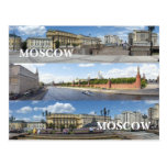 Panoramic Moscow cityscape Postcard