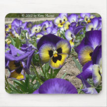 Pansies on Parade Mouse Mat