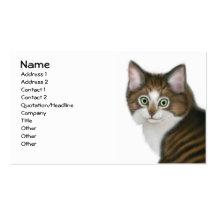 Pansy the Kitten Business Card