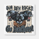 Panther Basketball by Mudge Studios Magnet