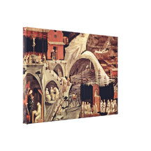 Paolo Uccello - Episodes from the hermit life Canvas Prints