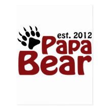 papa bear claw 2012 post card